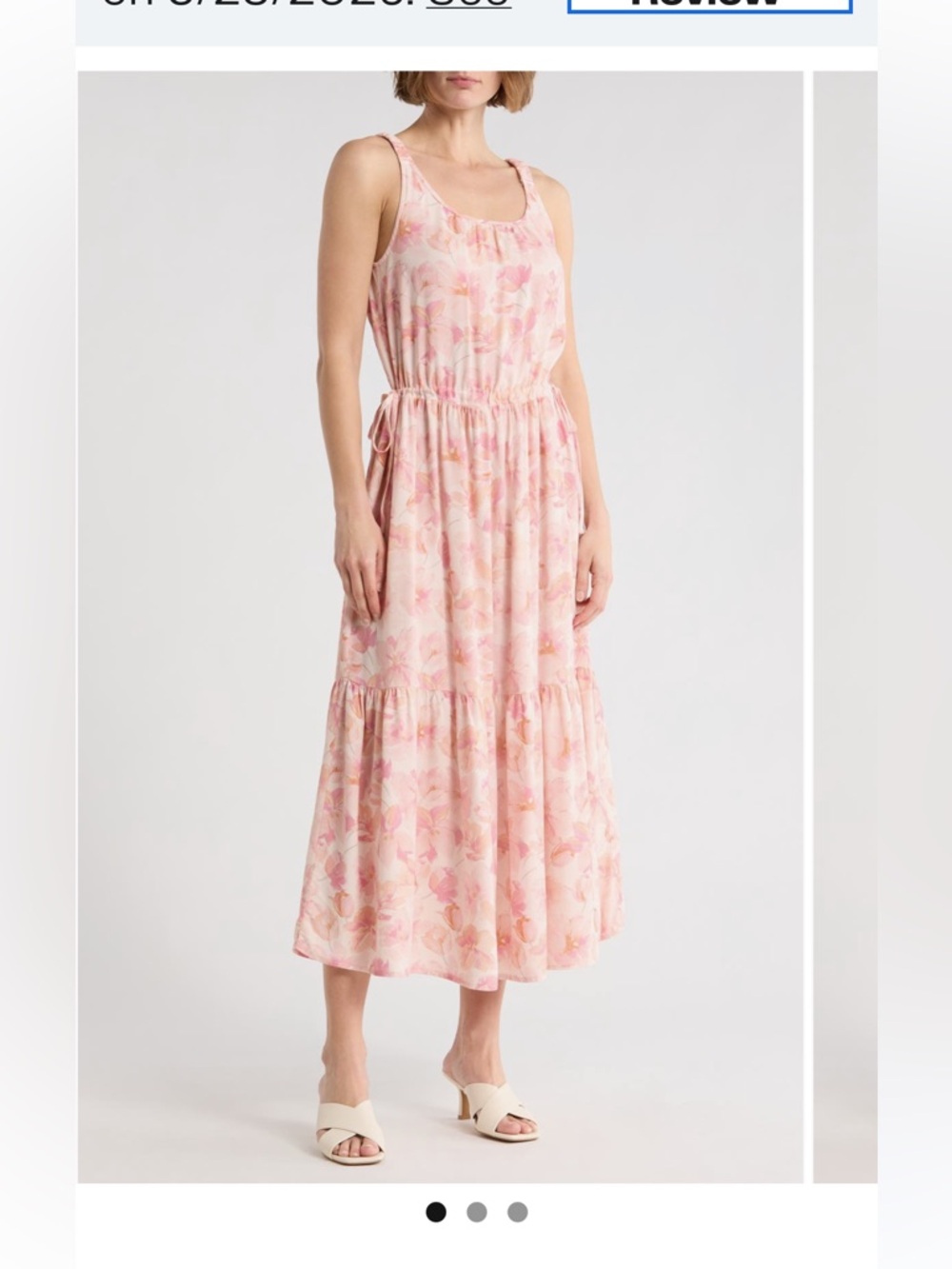 Splendid Pink Floral Maxi Dress